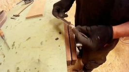 خراطی چوب  اپوکسی  Making a Marking Knife from a Rusty Scraper