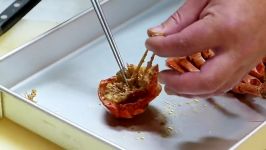 آشپزی ژاپنی  Japanese Street Food  COCONUT CRAB Crab Okinawa Japan