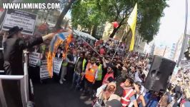 Neturei Karta at mass Quds Day rally in London