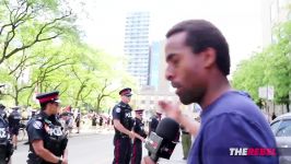 Al Quds Day Nazi salute pro terrorist signs on Toronto streets