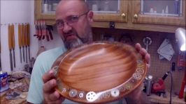 خراطی چوب اپوکسی  Woodturning a Sapele bowl with Cog Inlay