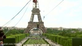 زیپ لاین برج ایفل؛ تجربه جدیدی هیجان در بلندترین برج پاریس