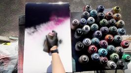 نقاشی های جدید اسپری افشان  Black Hole  SPRAY PAINT ART by Skech