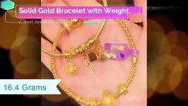 طلا  دستبند طلا  گلو بند طلا انگشتر طلا Solid Gold Bracelet with Weight