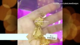 طلا  دستبند طلا  گلو بند طلا انگشتر طلا New 22KT Gold Earrings Collection