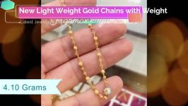 طلا  دستبند طلا  گلو بند طلا انگشتر طلا New Light Weight Gold Chains with Weight