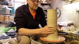 هنر سفال گری  Making a Pottery Lighthouse on the Wheel.