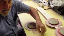 هنر سفال گری  Making a Pottery Sun Face Wall Plaque