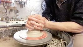 هنر سفال گری  Making a few Small Pottery Flowerpots