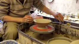 هنر سفال گری  Making some Altered Rimmed Pottery Bowls on the Wheel.