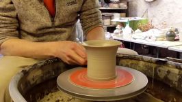 هنر سفال گری  Making a Pierced Pottery Candle Holder on the Wheel