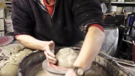 هنر سفال گری  Making a Pottery Casserole Dish on the Wheel