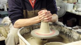 هنر سفال گری  Throwing Making a Ridged Pottery Bowl on the Wheel