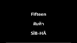 Numbers  Learn Thai with