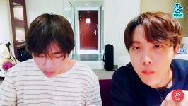 ویلایو وی تهیونگ جیهوپ بی تی اس زیر نویس vlive teahyung and jhope bts