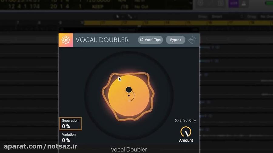 پلاگین iZotope Vocal Doubler