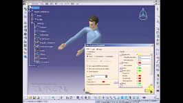 آموزش آنالیز مانکن حالت مختلف کتیا Catia Human Activity