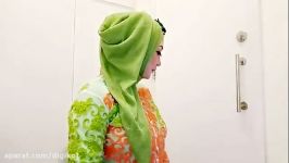 مدل بسیار شیک بستن شال روسری برای خانم های محجبه، مناسب عروسی