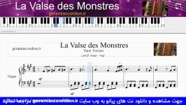 نت پیانو La Valse des Monstres