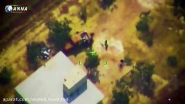 فیلم بسیار زیبا بمباران هوایی تروریست‌ها در جنوب ادلب توسط جنگنده‌های روسیه