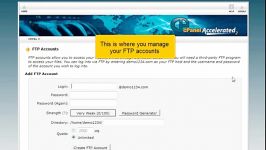 ساختن FTP Account در cPanel