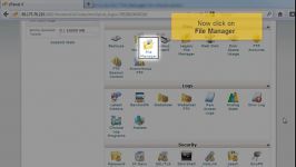 نحوه دسترسی به File Manager در cPanel