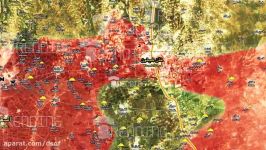 سقوط خان شیخون محاصره شدن تروریست ها در شمال حماه + نقشه
