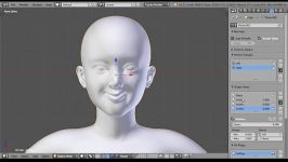 آموزش بلندر فارسی Face Rig 2 shapekey BLENDER