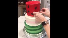 ویدیوی خوشمزه  کیک آرایی  آموزش تزیین کیک خوشمزه