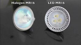 فرق هالوژن LED