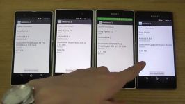 Sony Xperia Z3 vs xperia z2 vs z1 vs z Benchmark Speed