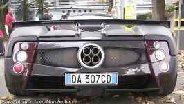 Carbon Pagani Zonda F SOUND  Start Rev and Acceleratک