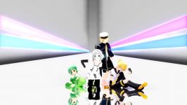 Len x Piko x Oliver x Ryuuto My Room Disco Night MMD 480p