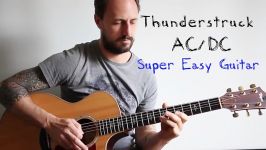 EASY GUITAR LESSON  Thunderstruck ACDC