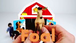 تفریح بازی کودکان Teach Kids Animal Names with fun wooden Barn toy