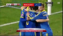 گل های بازی اوکراین 2 0 بلاروس مقدماتی یورو 2016