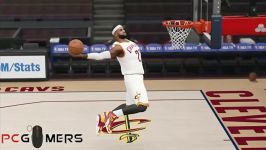 تصاویر دانک زدن Lebron James در بازی NBA2K15 