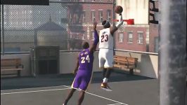 دانک Lebron James مقابل Kobe Brayant در بازی NBA2K15 