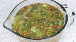 Tomato pickle Achar Awri  ترشی ، آچار اوری رومی سبز
