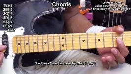 LE FREAK Chic Guitar Lesson  Nile Rodgers Style Strumming Tuto