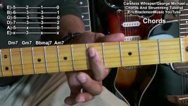 George Michael CARELESS WHISPER Guitar Lesson Tribute Chords