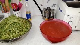 طرز تهیه فریز کردن لوبیا گوجه برای زمستان ونکاتی برای خوشمزه شدن خاله سیما
