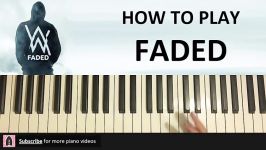 HOW TO PLAY  Alan Walker  Faded Piano Tutorial Lesson