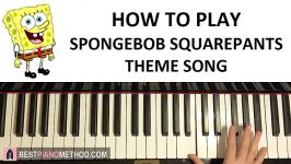 HOW TO PLAY  SPONGEBOB SQUAREPANTS Theme Song Piano Tutorial Lesson