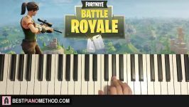 HOW TO PLAY  Fortnite Battle Royale  Main Menu Theme Piano Tutorial Lesson