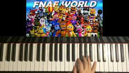 How To Play  FNAF WORLD  Battle Theme  Leon Riskin Piano Tutorial