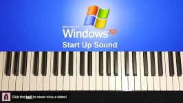 HOW TO PLAY  Windows XP Startup Sound Piano Tutorial Lesson