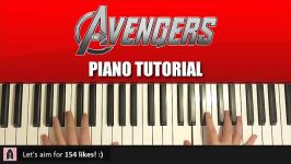 HOW TO PLAY  The Avengers Theme Piano Tutorial Lesson