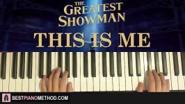 HOW TO PLAY  The Greatest Showman  This Is Me Piano Tutorial Lesson