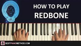 Childish Gambino  Redbone Piano Tutorial Lesson